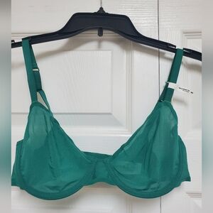 Aerie Smoothez Balconette Mesh Bra/Green